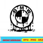 BMW LOGO DRIP VECTOR SVG CRICUT