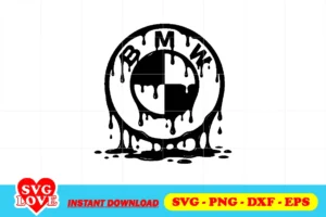 BMW LOGO DRIP VECTOR SVG CRICUT