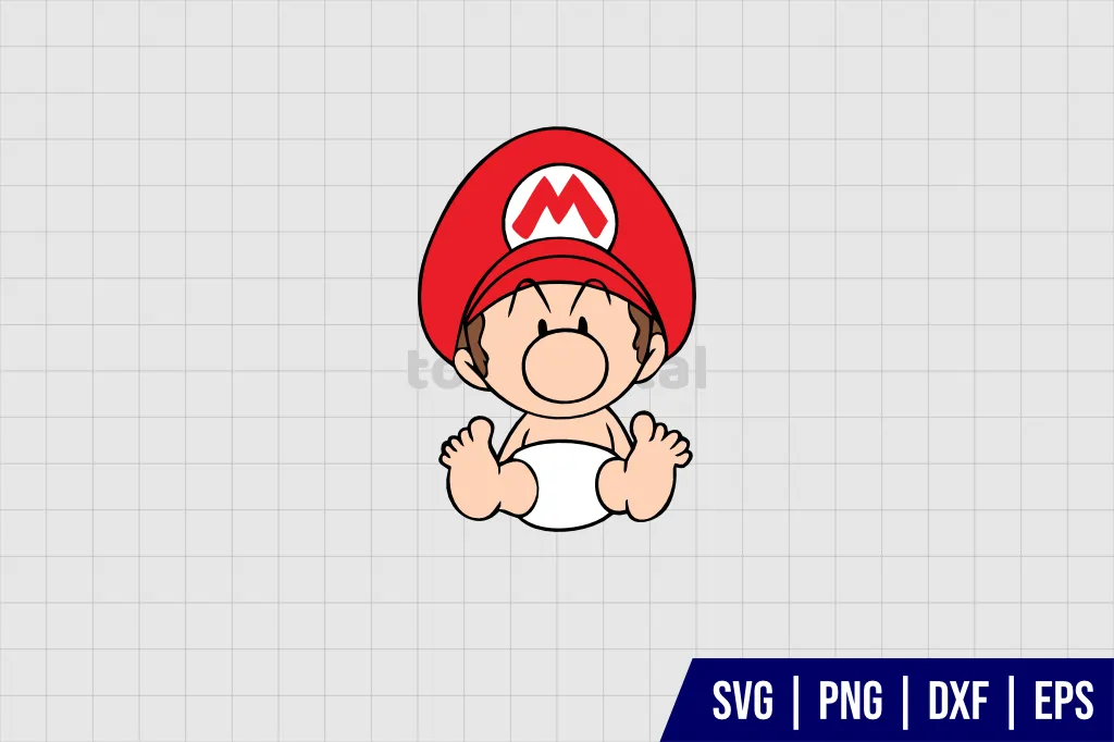Baby Mario SVG Baby Mario SVG