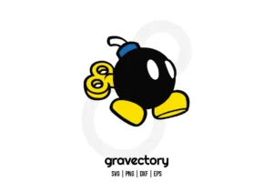 Bomb Super Mario SVG Free