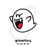 Boo Super Mario SVG Free