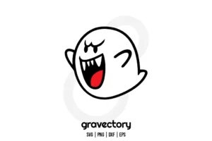 Boo Super Mario SVG Free