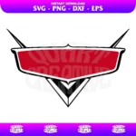Cars Logo Plate SVG Cricut