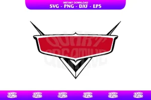 Cars Logo Plate SVG Cricut
