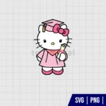 Hello Kitty Graduation SVG