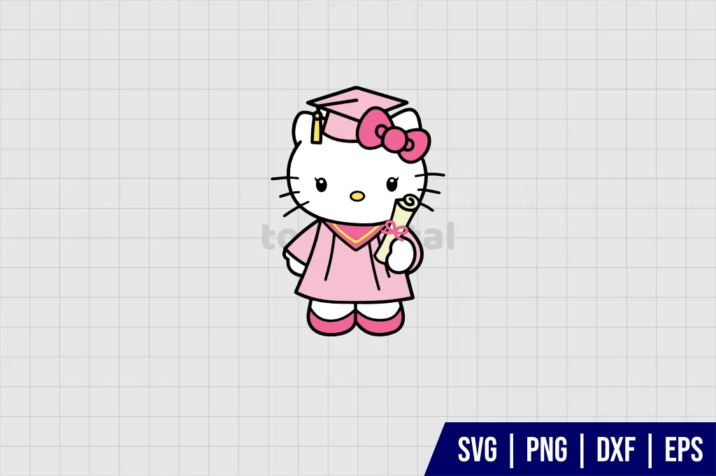 Hello Kitty Graduation SVG Hello Kitty Graduation SVG
