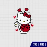 Hello Kitty Ladybug SVG