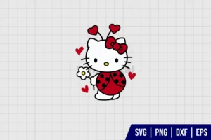 Hello Kitty Ladybug SVG