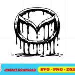 Mazda Logo Drip SVG Cut File