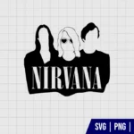 Nirvana Silhouette SVG