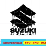 SUZUKI DRIP LOGO VECTOR SVG PNG DXF EPS
