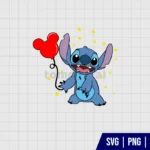 Stitch With Mickey Balloon SVG
