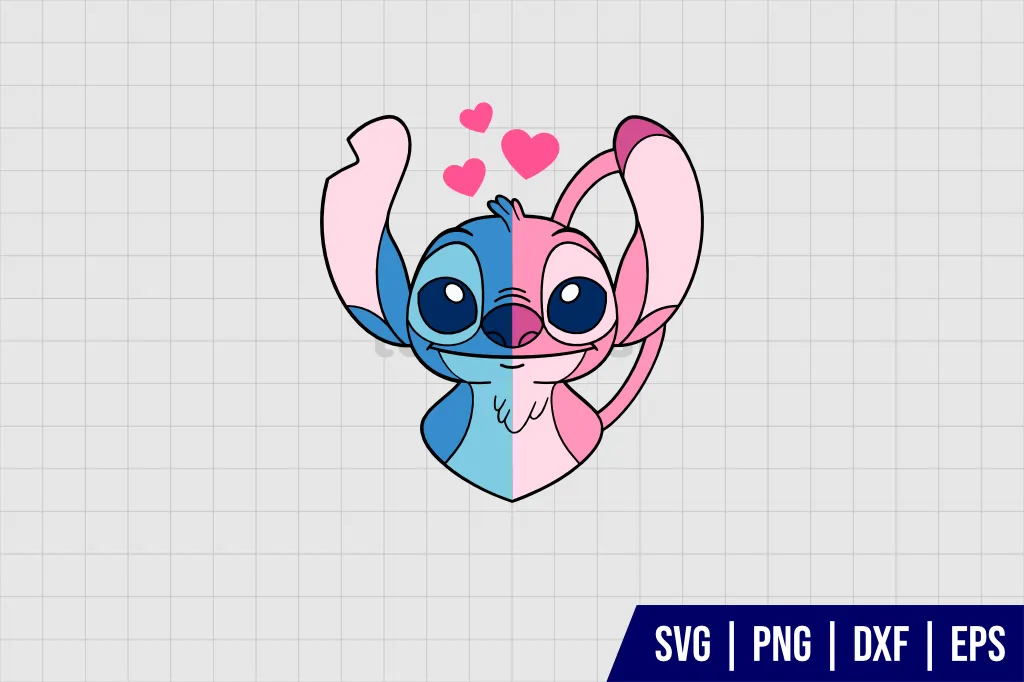 Stitch and Angel SVG Stitch and Angel SVG