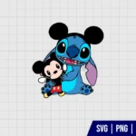 Stitch and Mickey SVG