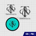Tiffany and Co Gun Logo SVG