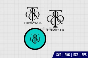Tiffany and Co Gun Logo SVG