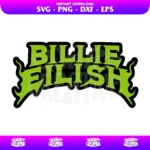 Billie Eilish Logo Flames SVG Layered