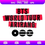 BTS World Tour Arirang 2026 SVG PNG Transparent