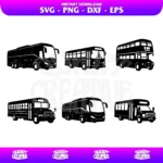 Bus Vector SVG Bundle