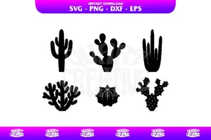 cactus silhouette svg bundle