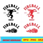 Fireball Whisky SVG Cut File