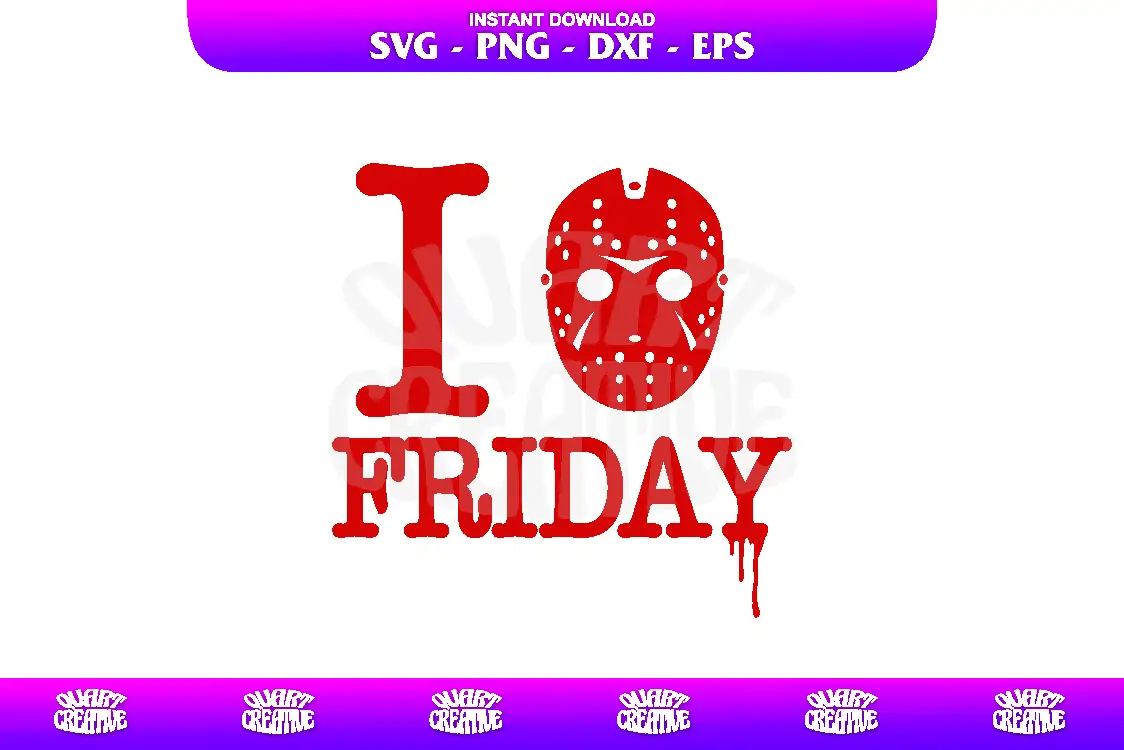 i love friday jason voorhees svg i love friday jason voorhees svg