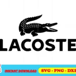 Lacoste Logo Black SVG PNG Transparent