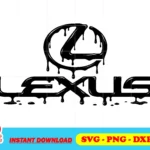 lexus logo drip vector svg