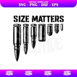 size matters bullet svg cricut