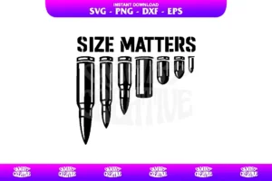 size matters bullet svg cricut