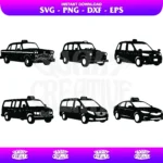 Taxi Clipart SVG Bundle