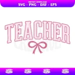teacher bow svg png