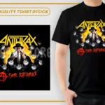 Anthrax Band PNG for DTF Tshirt Design