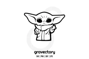 Baby Yoda SVG Free