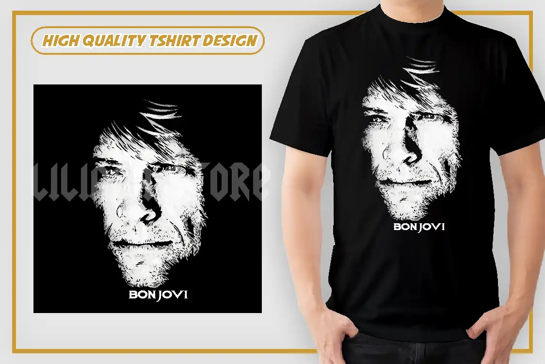 Bon Jovi Music PNG For DTF Raster Bon Jovi Music PNG For DTF Raster