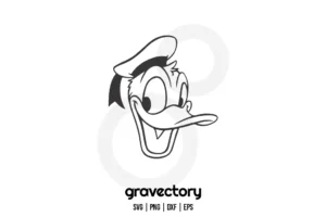 Donald Duck Face SVG Free