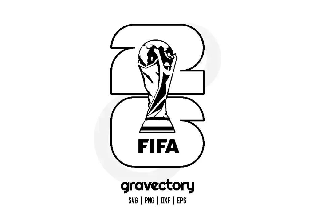 FIFA WORLD CUP 2026 Logo Black SVG Free