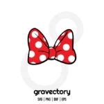Minnie Mouse Bow SVG Free
