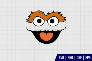 Oscar The Grouch Sesame Street SVG