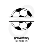 Soccer Ball Monogram SVG Free