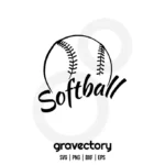 Softball SVG Free