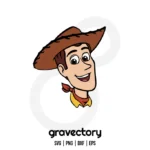 Toy Story Woody Face SVG Free