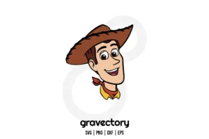 Toy Story Woody Face SVG Free