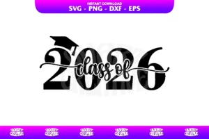class of 2026 svg cut file