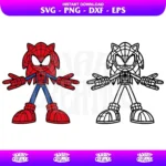 Spider Sonic Clipart SVG