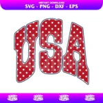 usa polkadot svg cricut