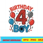 4th birthday boy spider svg cake topper png