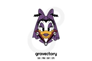 Daisy Duck Vampire SVG Free