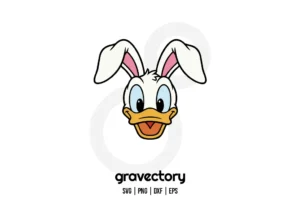 Donald Duck Easter Bunny SVG Free