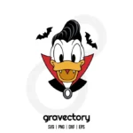 Donald Duck Vampire SVG Free